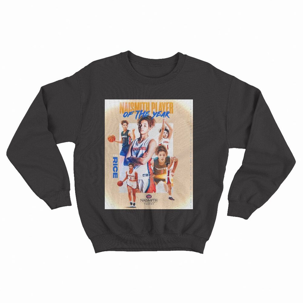 Bethesda's Kiki Rice Named 2022 Naismith Girls' Basketball Black Sweatshirt
